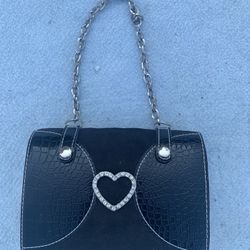 Girls Black Purse with Makeup