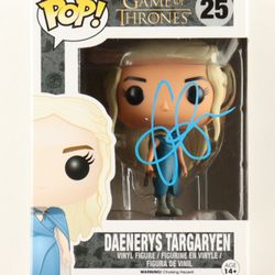 Emilia Clarke Signed "Game Of Thrones" #25 Daenerys Targaryen Funko Pop! Vinyl Figure (PSA)