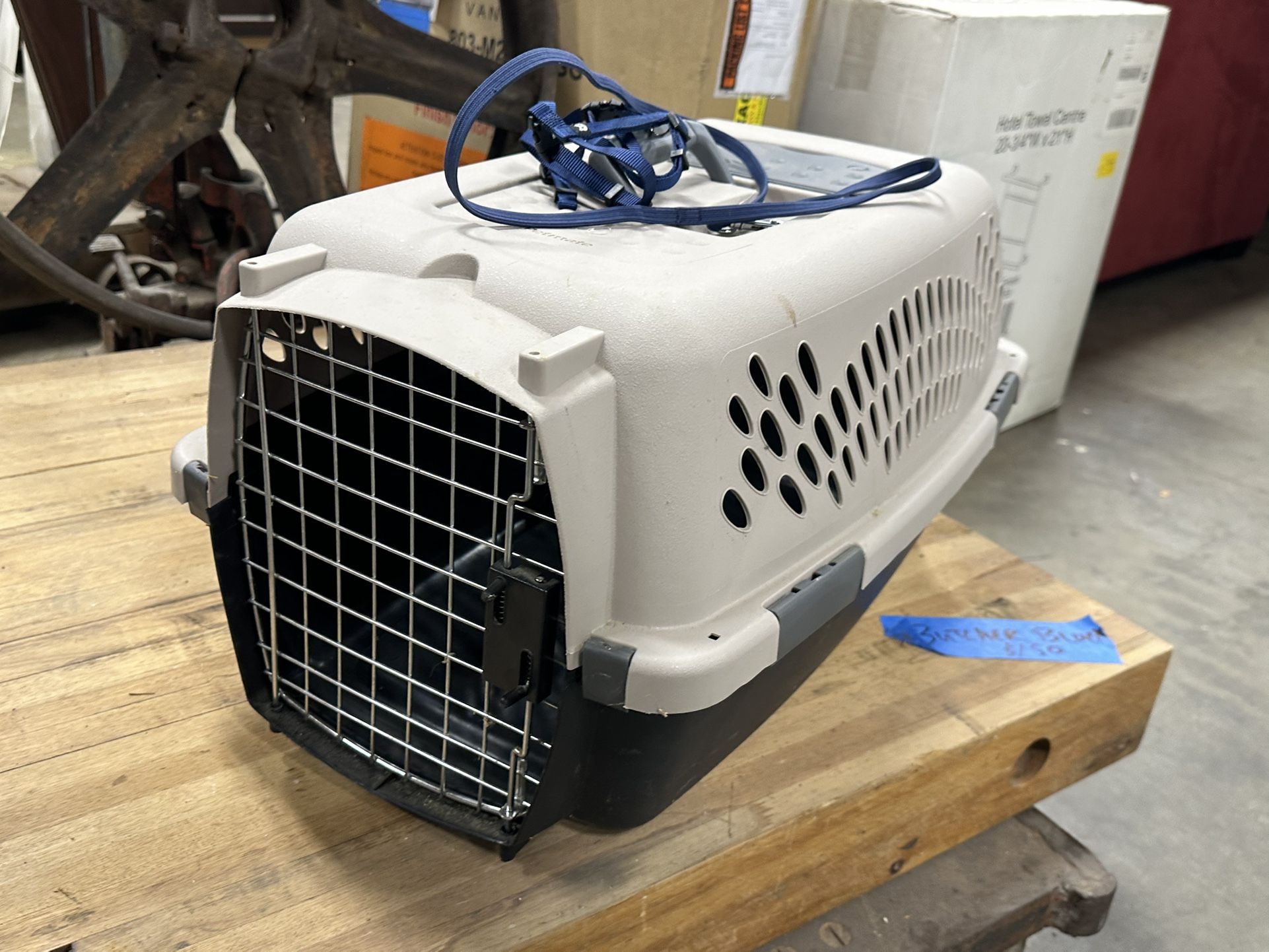 pet carrier or travel cage