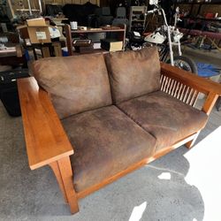 Mission Oak Love Seat