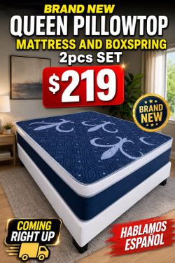 🇺🇸🇺🇸NEW QUEEN PILLOWTOP SET $219