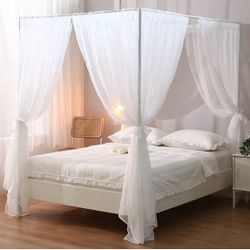 Canopy Frame And Sheer Curtains 