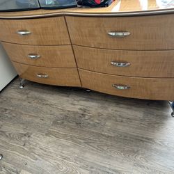 Dresser, 1 Nightstand, & One Tall Shlef