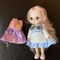 16cm Doll Set Gift Box 13 Movable Joints 3D Eyes BJD Girl Dress Up DIY Toy Fashion Dress Clothes Dolls Children's Gifts   Please check my selling page
