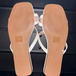Steven New York white sandals woman size 8