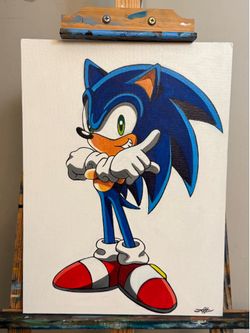 Super Sonic Original Acrylic Painting