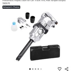 Goplus 1" Impact Wrench, Air Impact Gun with 1-1/2" & 1-5/8" Sockets
