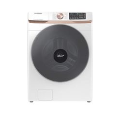 Samsung 5 cu ft High Efficiency Stackable Steam Cycle Smart Front-Load Washer (Ivory) ENERGY STAR