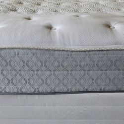 Queen Sealy Posturpedic Mattress Set Box Spring & Bed Frame Optional 