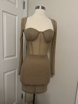 Nude CRYSTAL DRESS