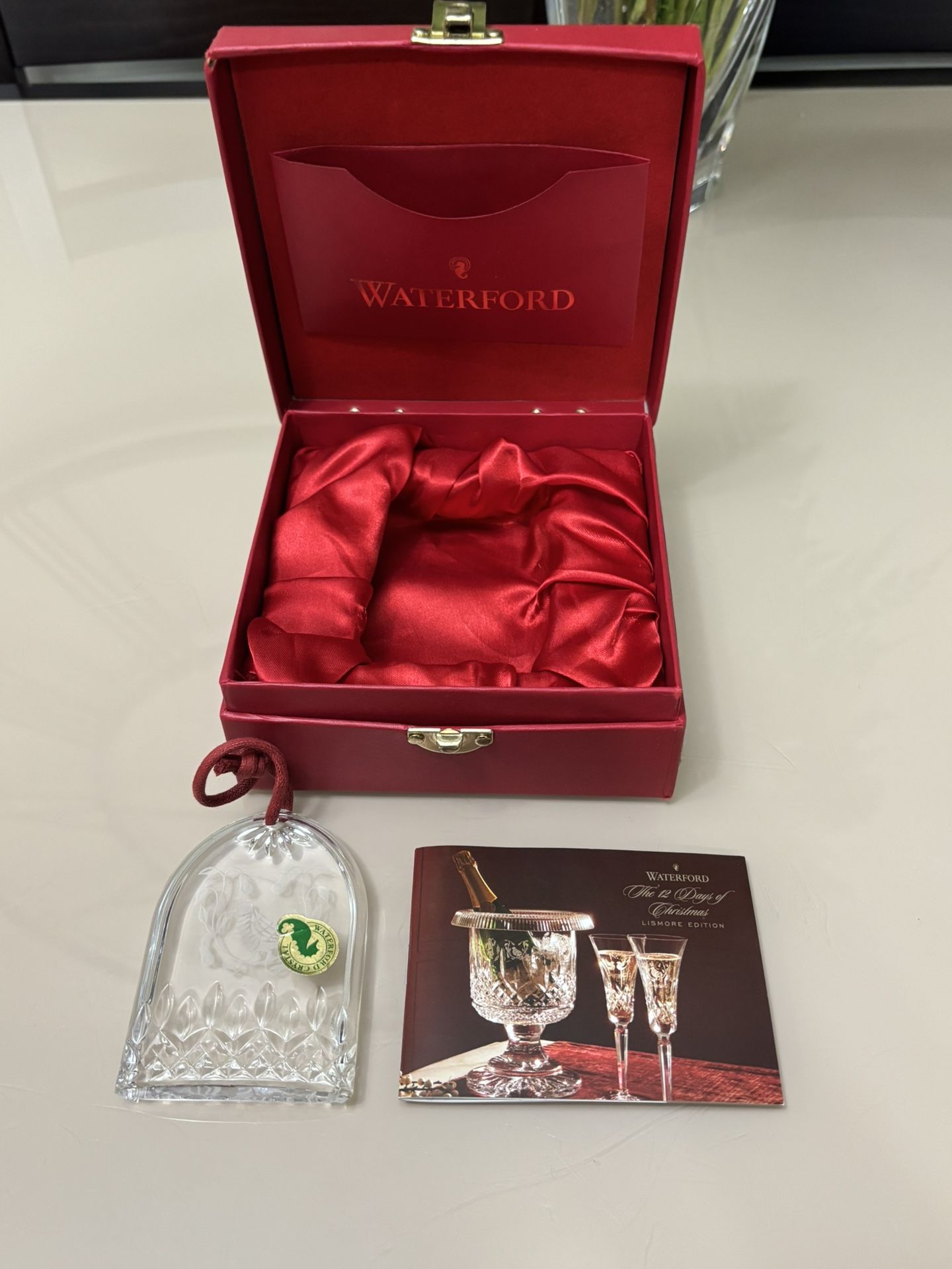 Waterford 12 Days of Christmas Partridge Crystal Ornament Lismore Edition Box