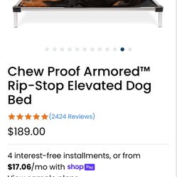 K9 Chew Proof Dog Bed