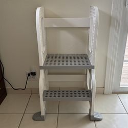 CORE PACIFIC Kitchen Buddy 2-in-1 Stool for Ages 1-3 safe up to 100 lbs