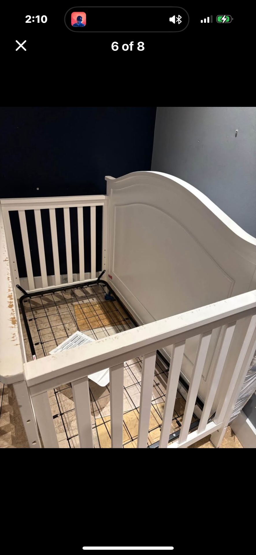 Baby crib with matress