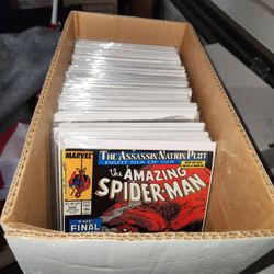 Small box of Marvel Comics
