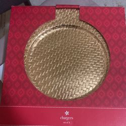 Golden Decorative Plates 4