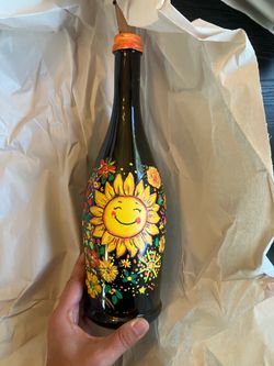 Happy sunshine flower bottle