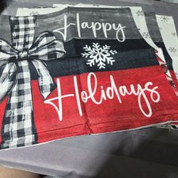 NEW HOILDAY SLIP COVERS SET OF 4