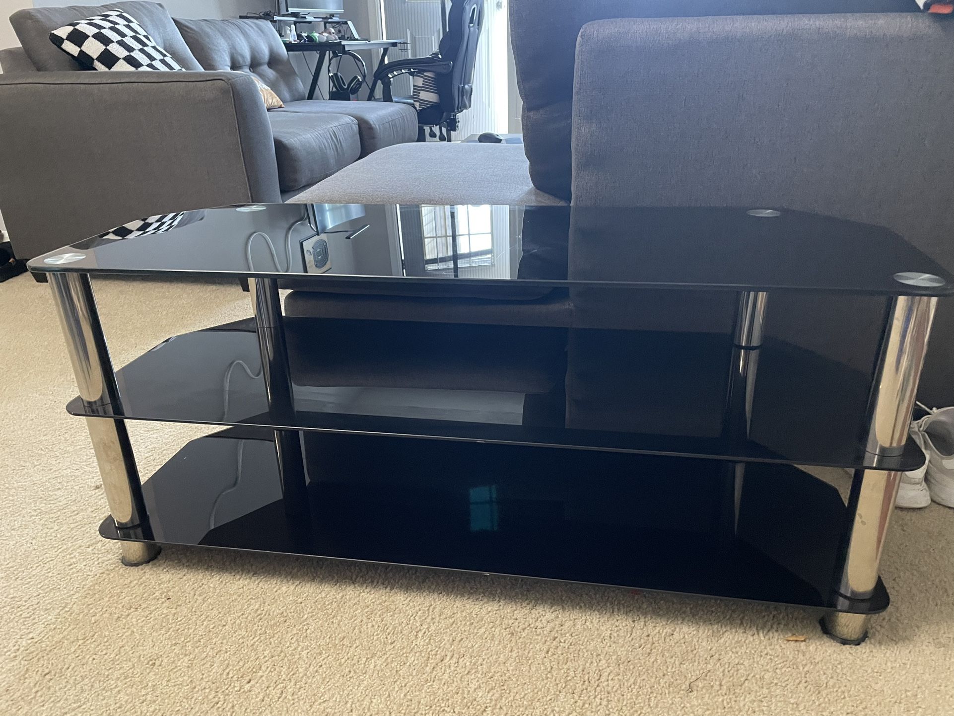 Glass Tv stand 