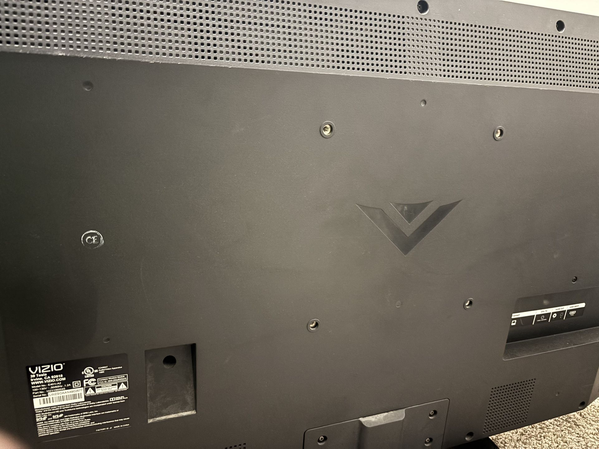 40 in vizio tv
