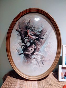 Vintage Ruane Manning Framed Painting Print