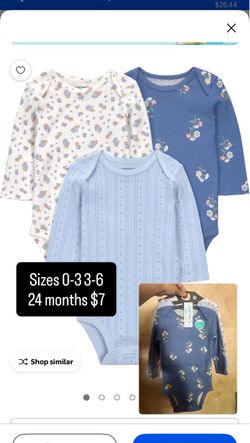 Carter's Baby Long Sleeve Bodysuits 3-Pack