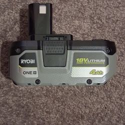 Ryobi 18v 4Ah Lithium Battery 