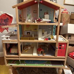 Hape Dollhouse and Accessories - $250+ Value