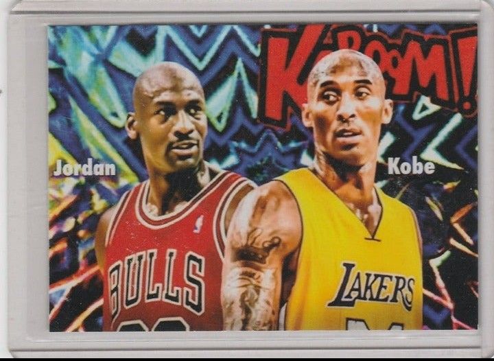 Kaboom Michael Jordan and Kobe Bryant Custom Card