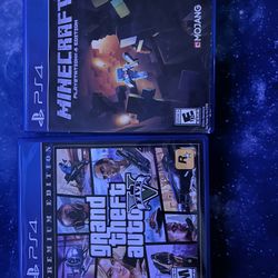 GTA 5 premium edition and Minecraft 