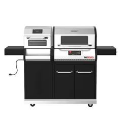 Neevo 720 Plus Propane Gas Digital Smart Grill in Black with Air Fryer Oven