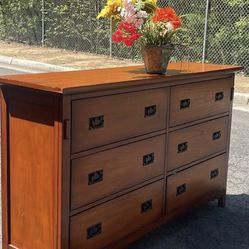 Delivery Available. Bobs Furniture. Solid Wood Dresser. Drawers Sliding Smoothly 