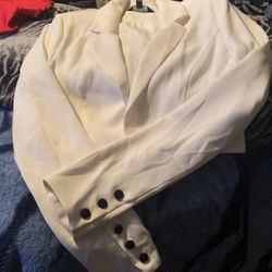 white dress jacket