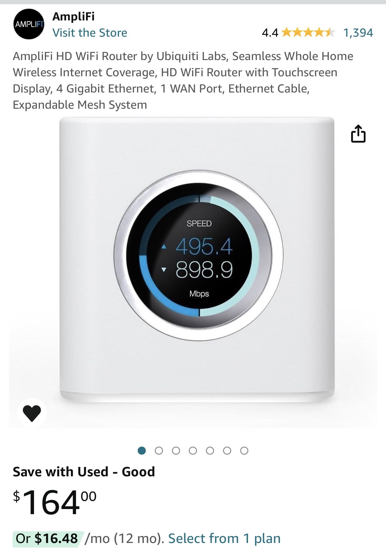 Amplifi Wifi HD Router