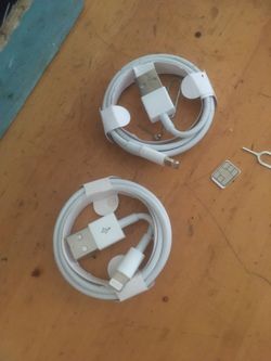 2 iPhone chargers no delivery no holds until tomorrow firm price