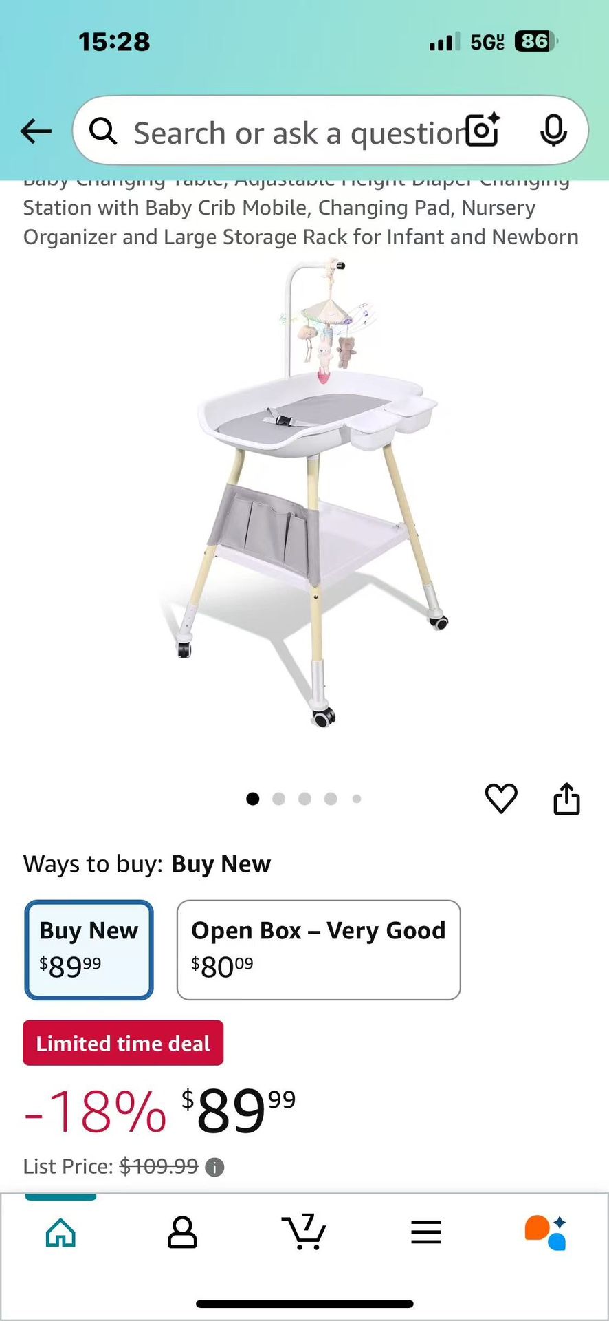 big sale brand New Changing Table