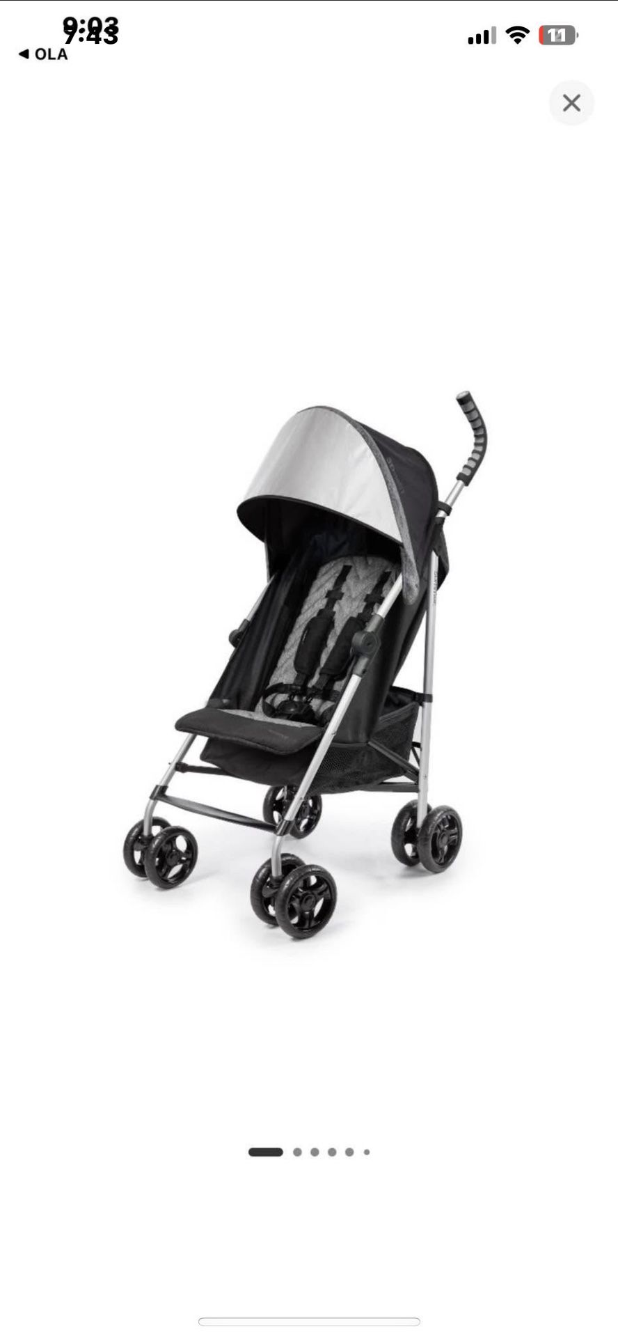 Ingenuity 3Dlite ST Convenience Stroller - Black