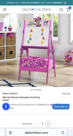Minnie Mouse Wooden Activity Easel