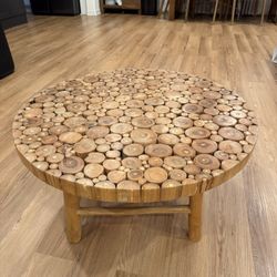 Round Wooden Table 