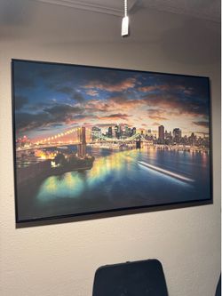 New York Bridge Canvas Wall Art