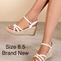 SHEIN Wedge Sandals – Size 8.5 – Brand New
