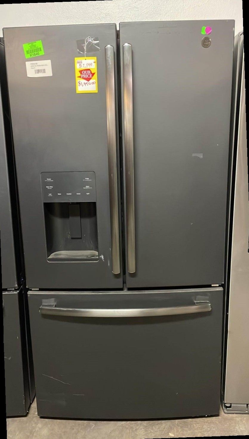 GE GFE26JEMDS 25.6 cu. ft. French-Door Refrigerator in Black Slate