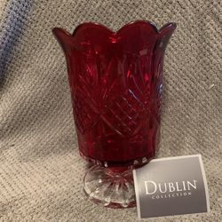 Dublin Red Candle Holder