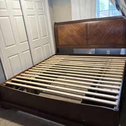 King Bed Frame + Drawers