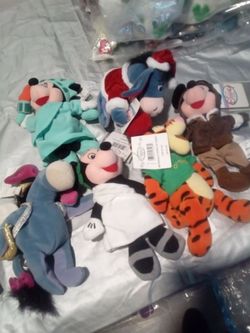 Disney Bean Bag Plush Lot with Tags