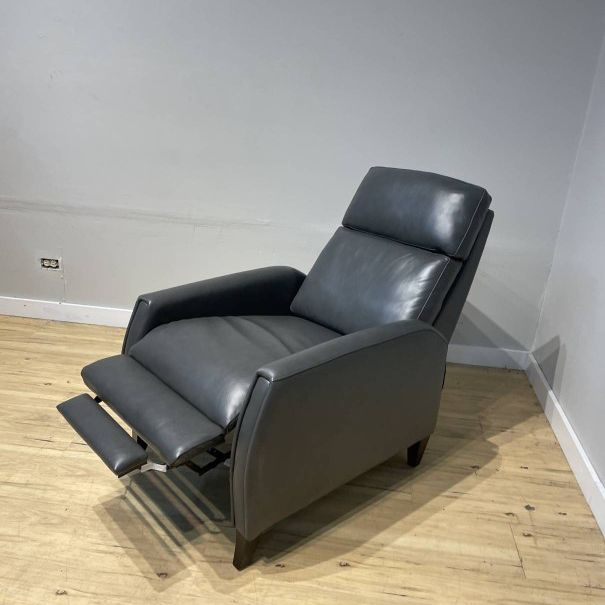 Leather Recliner Chair Push Back