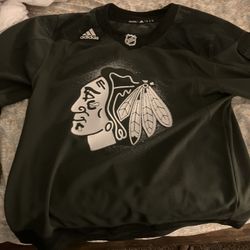 Chicago Blackhawks Jersey (black Military XL)