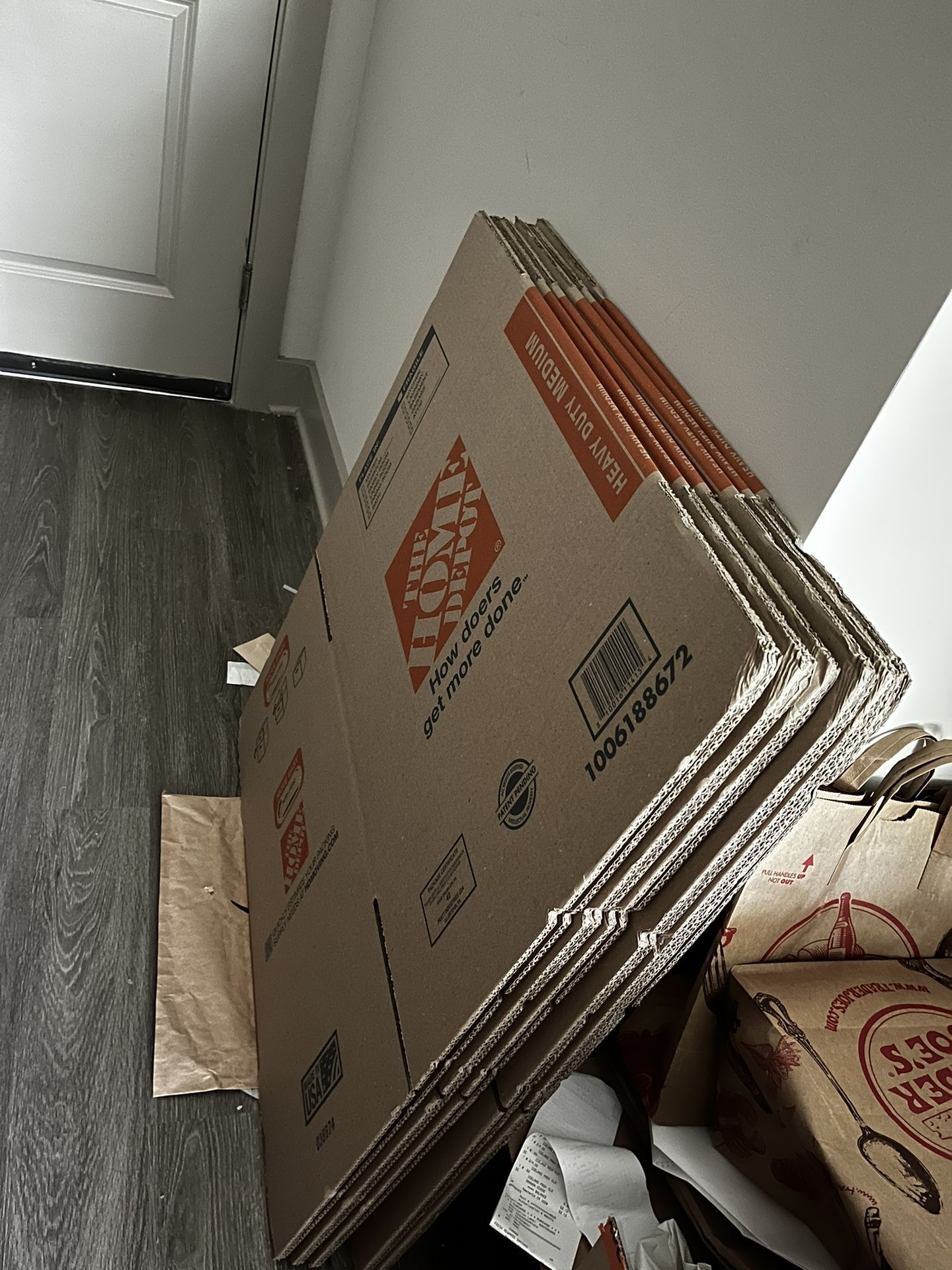 Home Depot Mid Size Heavy Duty Packing Box * 5