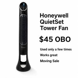Honeywell QuietSet Tower Fan / Oscillating Fan