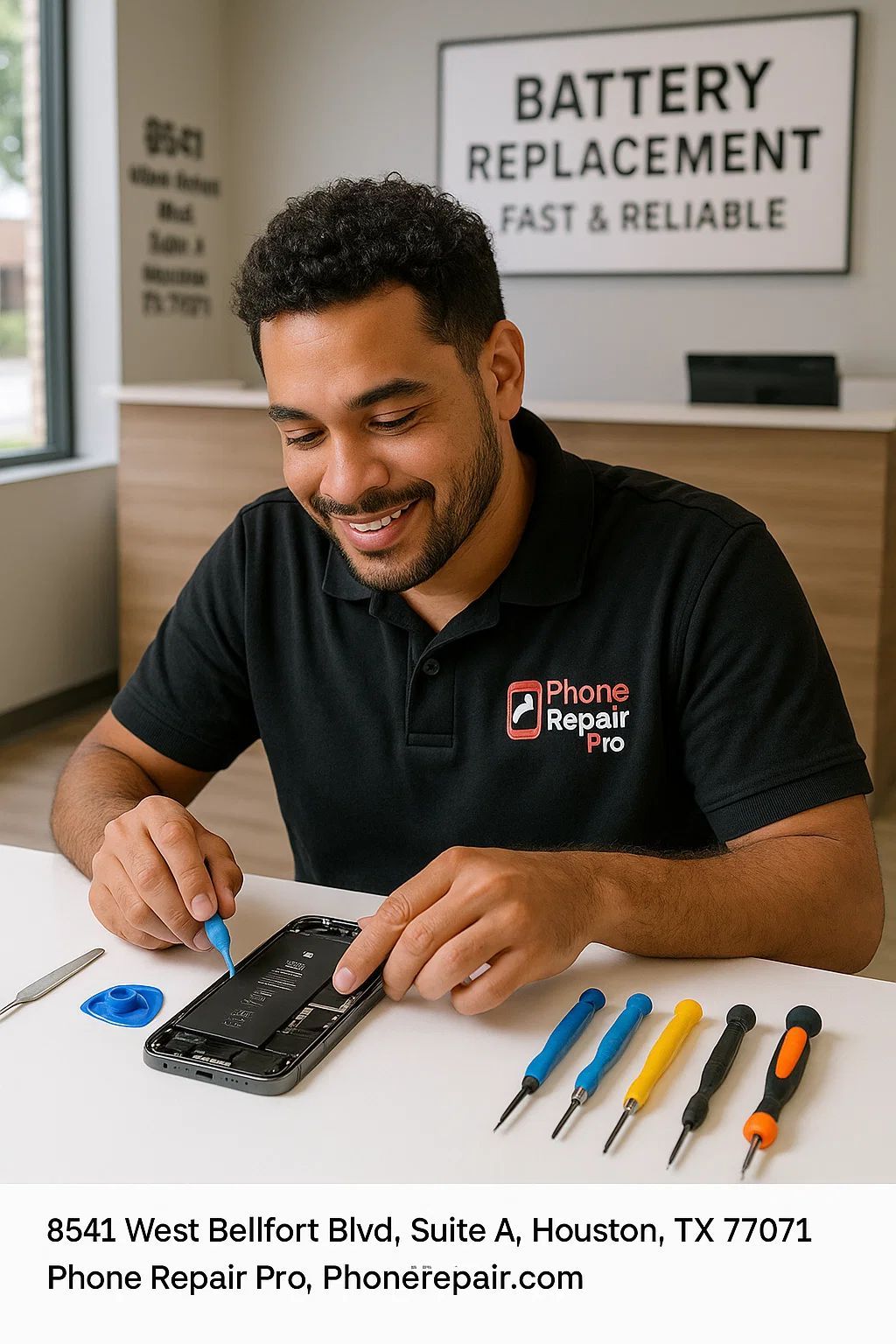 “iPhone 15 Pro Max – Battery Draining Too Fast Repair in Houston